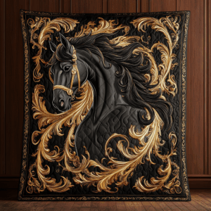 Horse VA130648 Quilted Blanket