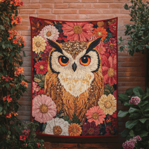 Owl VA110631 Quilted Blanket