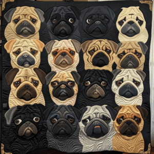 Posh Poodles Quilted Blanket
