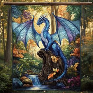 Santa's Workshop Quilted Blanket