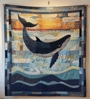 Sapphire Flight Quilted Blanket
