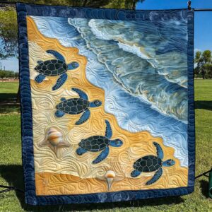 Sea Giant's Journey Quilted Blanket