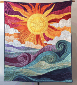 Starfire Dragon Quilted Blanket
