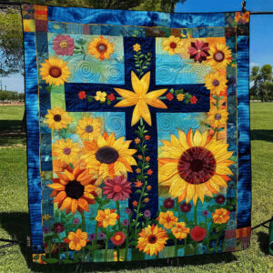Sunburst Delight Quilted Blanket