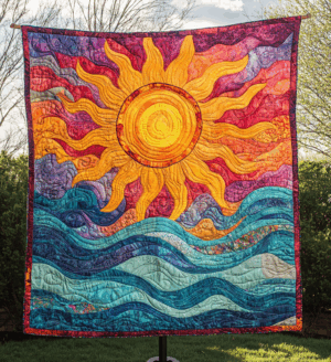 Sunset Wanderer Quilted Blanket