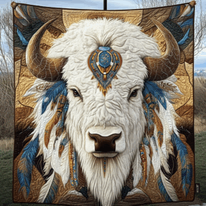 Tribal Elephant Harmony Quilted Blanket