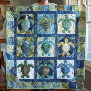 Tropical Flamingo Delight Quilted Blanket