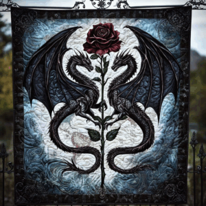 Twilight Blaze Quilted Blanket