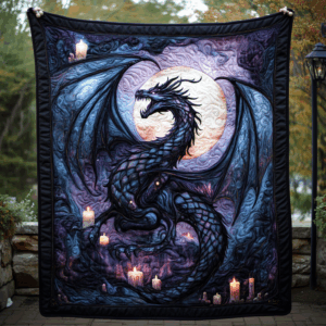 Twilight Guardian Quilted Blanket